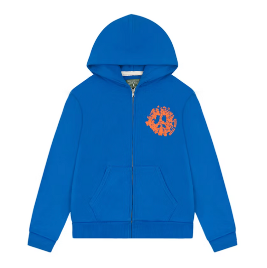 Denim Tears Denim University Zip Hoodie Royal Blue