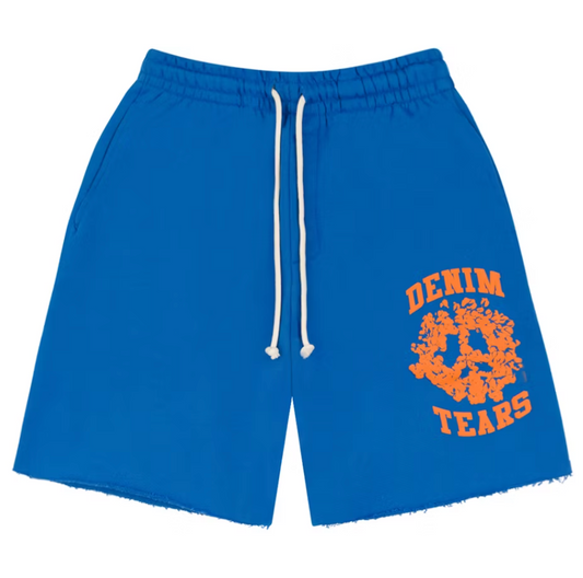 Denim Tears Denim University Sweat Shorts Royal Blue