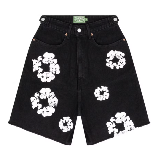 Denim Tears Cotton Wreath Jean Short Black