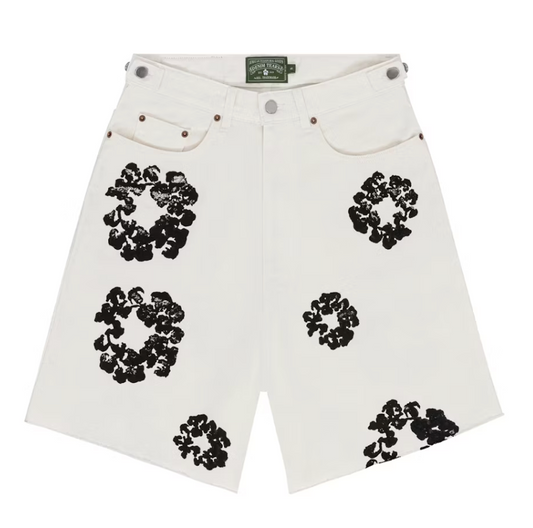 Denim Tears The Cotton Wreath Jean Short White