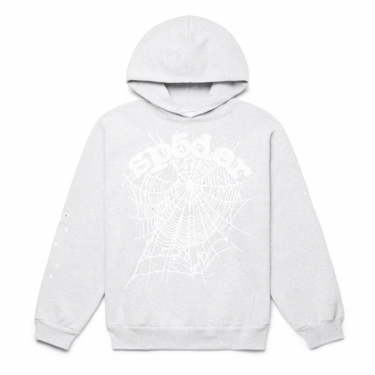 Sp5der OG Web Hoodie Heather Grey